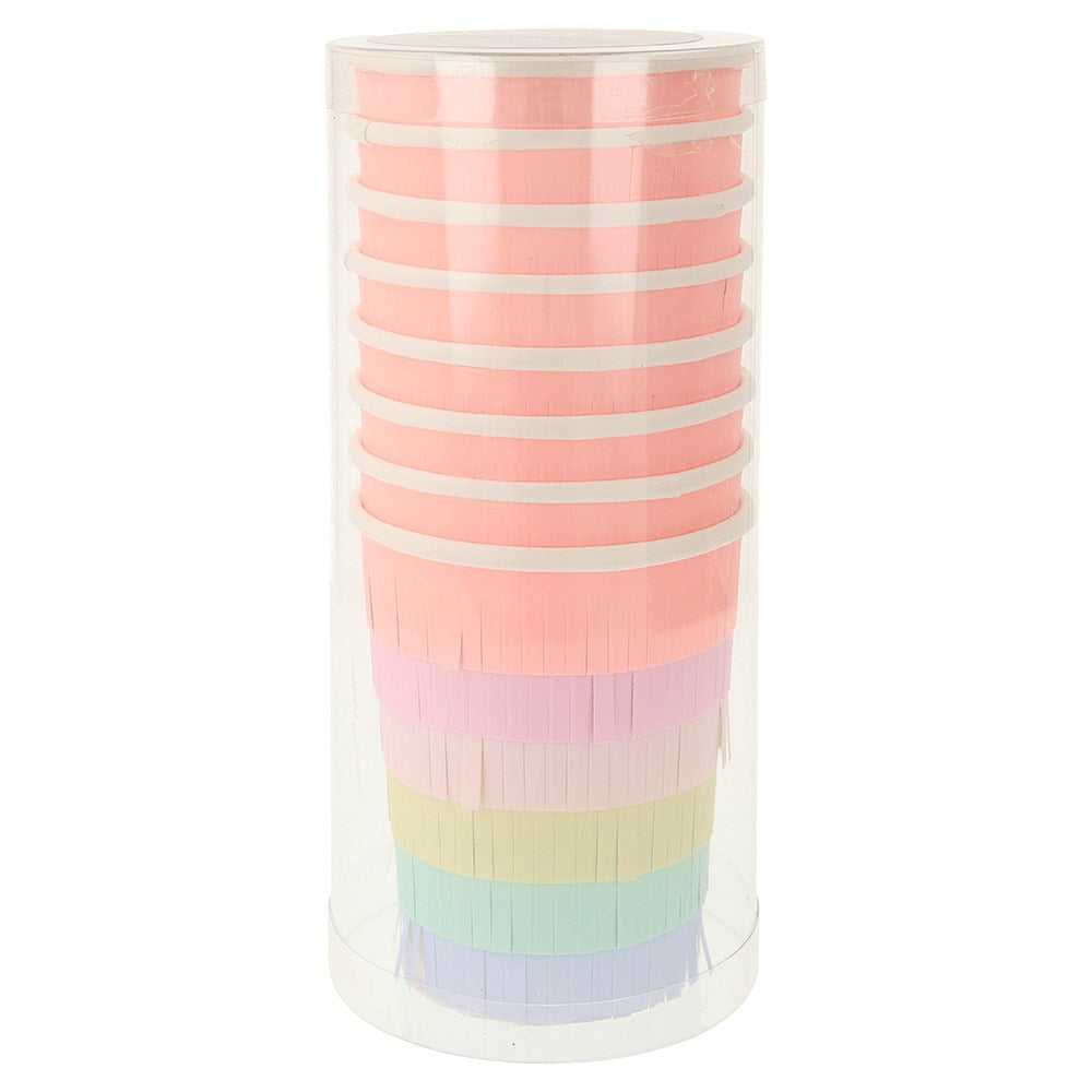 Meri Meri Pastel Rainbow Fringe Cups