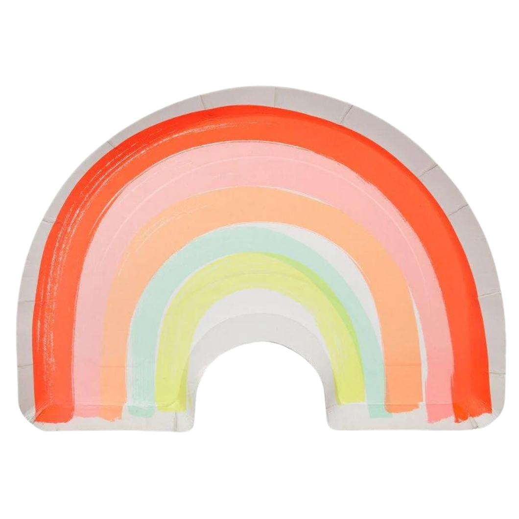 Meri Meri Neon Rainbow Large Plates