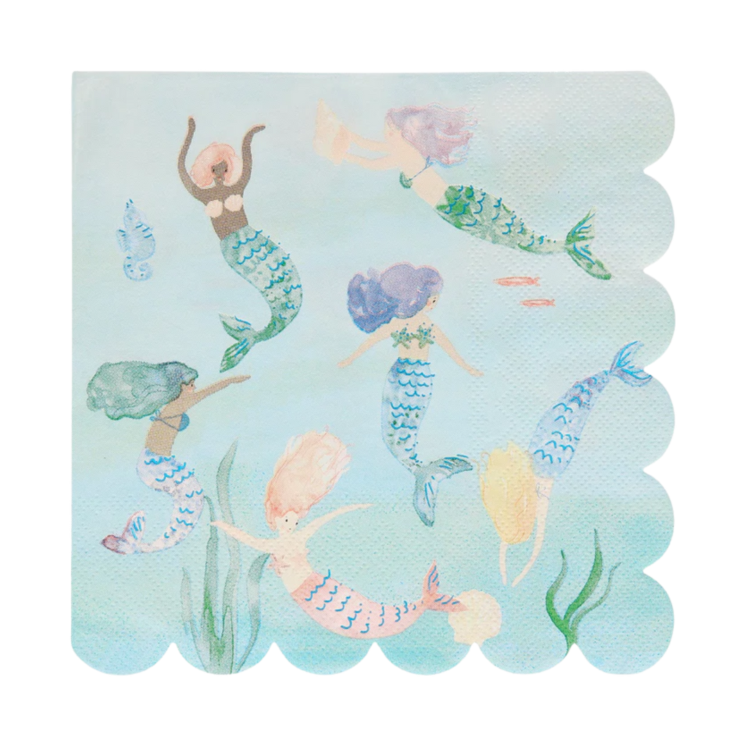 Meri Meri Mermaid Large Napkins