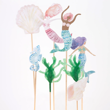 Load image into Gallery viewer, Meri Meri Mermaid Cake Toppers
