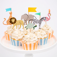 Load image into Gallery viewer, Meri Meri Safari Animal Cupcake Kit
