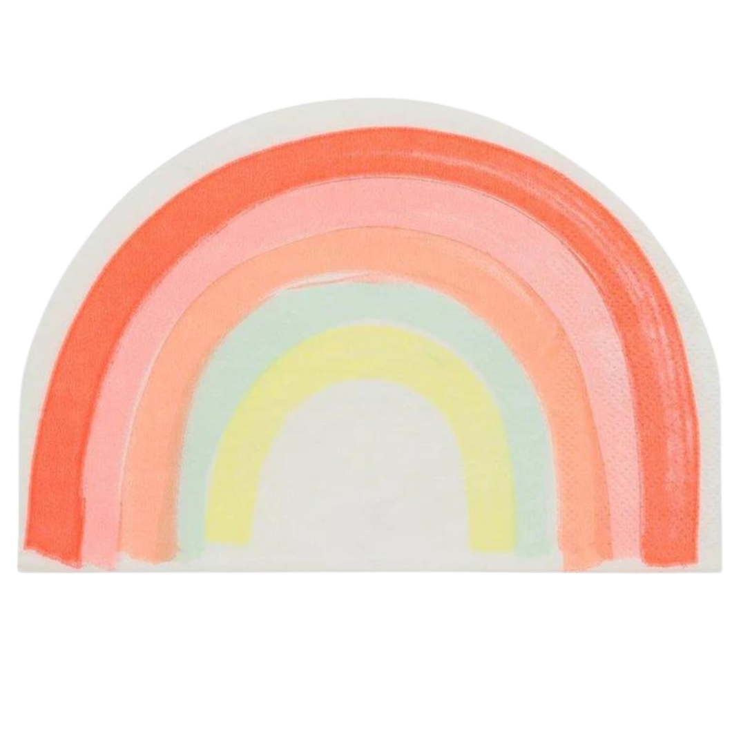 Meri Meri Neon Rainbow Large Napkins